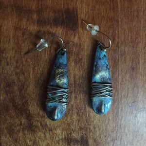 Handmade droplet earrings